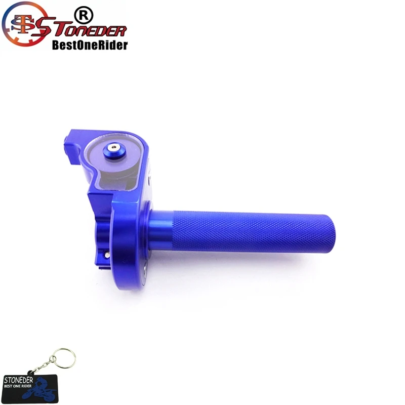 STONEDER Ручка Дроссельной заслонки для Thumpstar Atomik CRF 50 70 KLX SSR Thumpstar китайский 50cc-250cc питбайк мотоцикл - Цвет: Blue