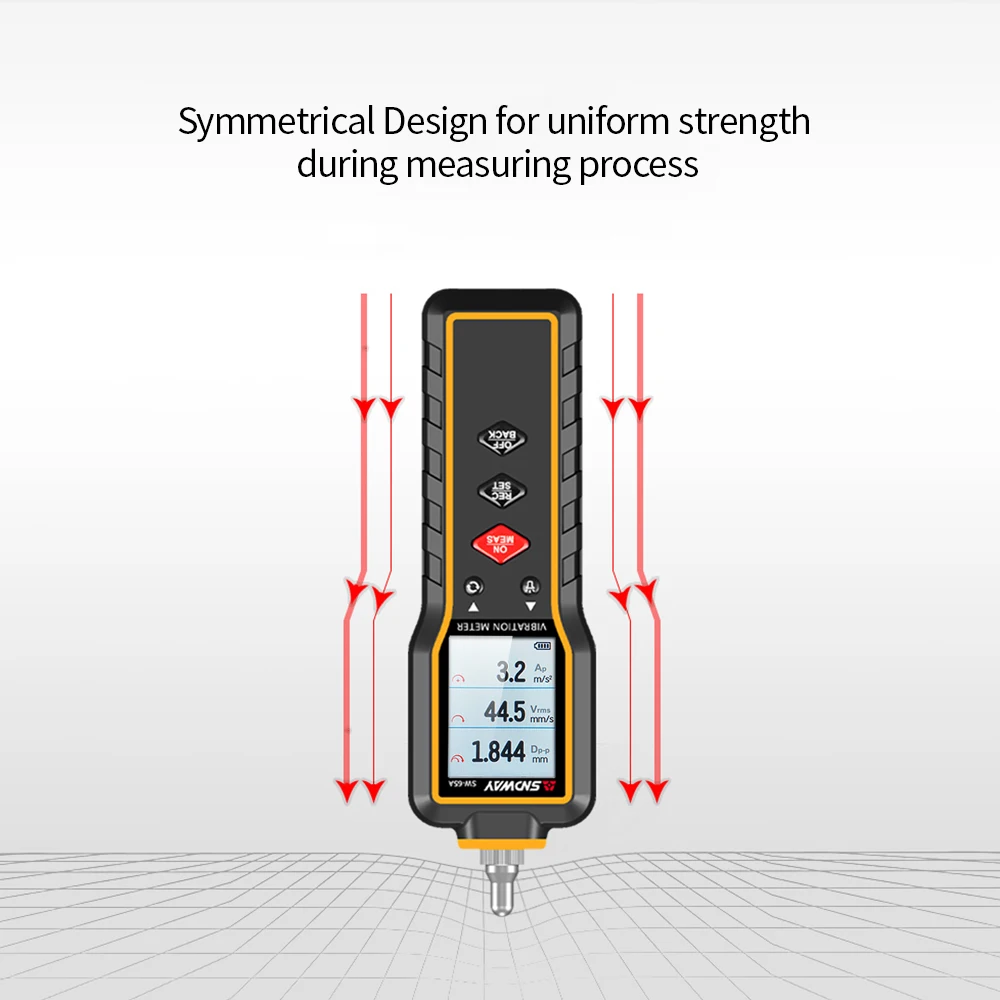 Виброметры цифровой ЖК-дисплей Виброметр ручной вибратор виброметрический анализатор инструменты SW-65A портативный виброметр