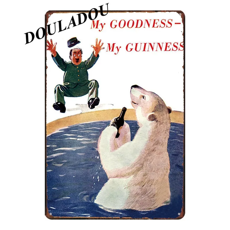 [Douladou] Guinness Time Plate для бара паба росписи ржавчины живопись Винтаж тиснением металлические жестяные знаки Ретро табличка плакат 30*20 см