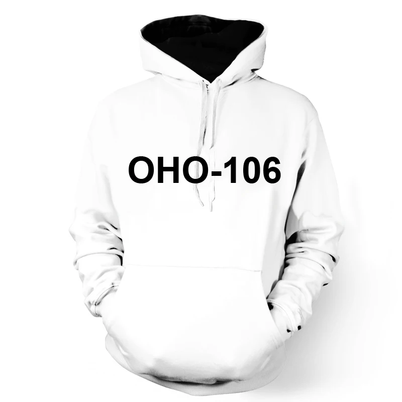 OHO-106 ONSEME унисекс изготовленные на заказ толстовки Прямая толстовка пуловеры OHO-101-120 - Цвет: OHO-106
