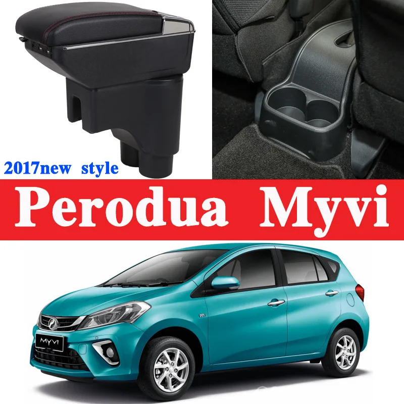 Leather Car Armrest Centre Console Storage Box Armrest For Perodua Myvi Arm Rest Rotatable Auto Interior Accessories Armrests Aliexpress