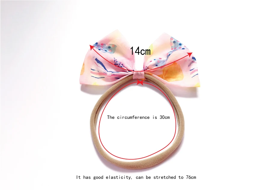 印花蝴蝶结卡其丈筋测量