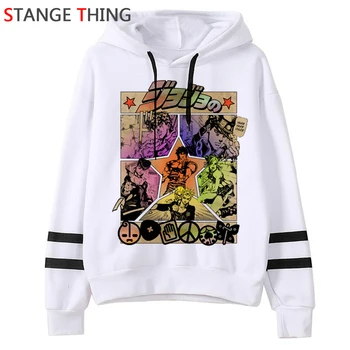 

JOJO's Bizarre Adventure Japanese Anime Hoodie Men/women JOJO Funny Cartoon Sweatshirt Harajuku Hip Hop 90s Hoody Male/female