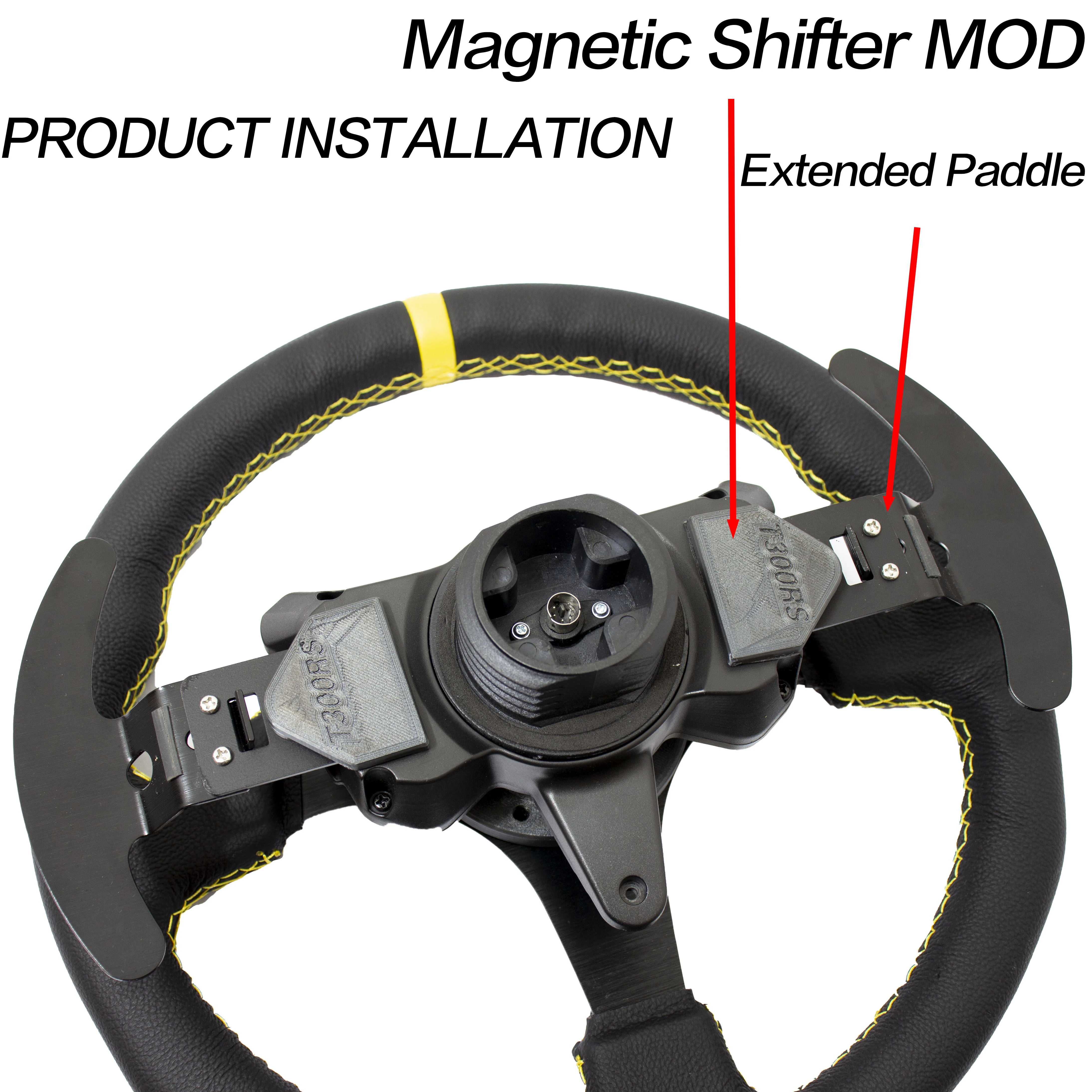 【podtig】thrustmaster T300 Wheel Extended Paddle Shifters Adapter Sim