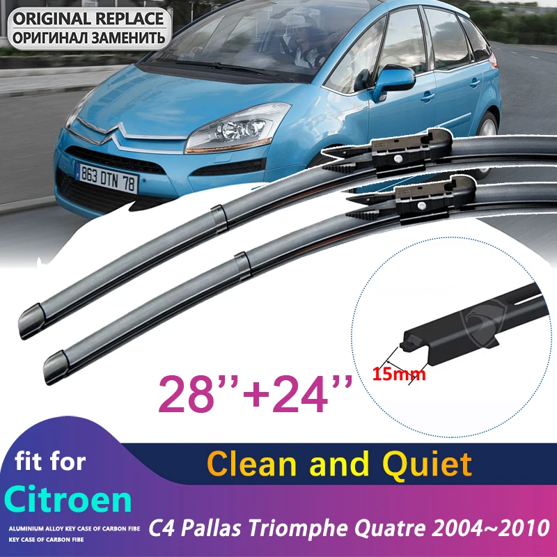 Per Citroen C4 Pallas Triomphe Quatre 2004 ~ 2010 Spazzole Tergicristallo Auto Tergicristalli Accessori Auto Adesivi