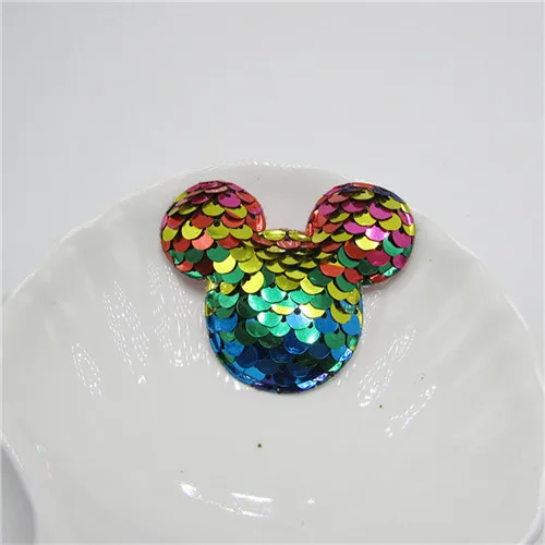 Colorful mickey 10 шт., рыбья чешуя, блестки, эльф, аксессуары ручной работы, товары для рукоделия, шпилька, головной убор, посылка, кошелек, Декор, материалы для рукоделия - Цвет: Colorful mickey