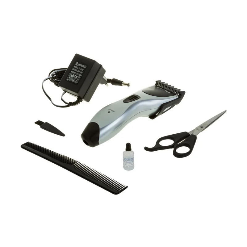 Набор для стрижки MAXWELL MW in 2103SR (Длина стрижки 6-15 мм, Беспроводная работа/работа от сети, 4 насадки, материал лезвия - сталь, в набор входят расческа)