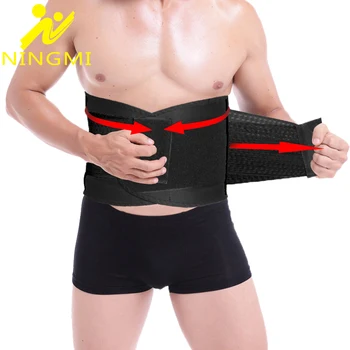 

NINGMI Slim Waist Trainer Belt for Men Modelling Belt Body Shaper Slimming Underwear Pulling Strap Shapewear Sport Top