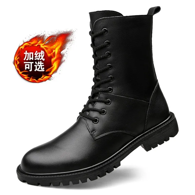 

Martin Boots Men's Winter plus Velvet Cotton Boots Snow Boots Men Boots Ankle Boots Casual Sub-Large Size 48