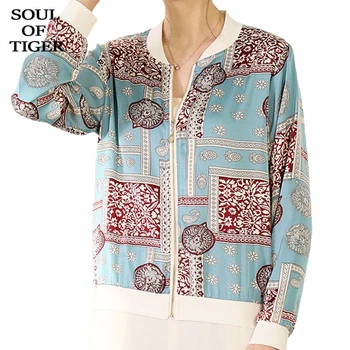

SOUL OF TIGER 2020 Spring Chinese Fashion Style Ladies Vintage Coats Women Floral Printed Jackets Female Casual Streetwear Coats