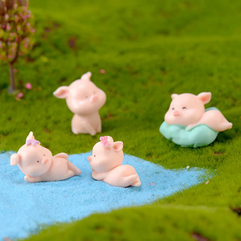 Миниатюрная фигурка свиньи маленькие фигурки животных сад игрушки