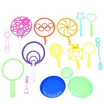 

16Pcs Outdoor Blowing Bubble Ring Large Bubble Ring Blowing Bubble Soap Tools Random Color