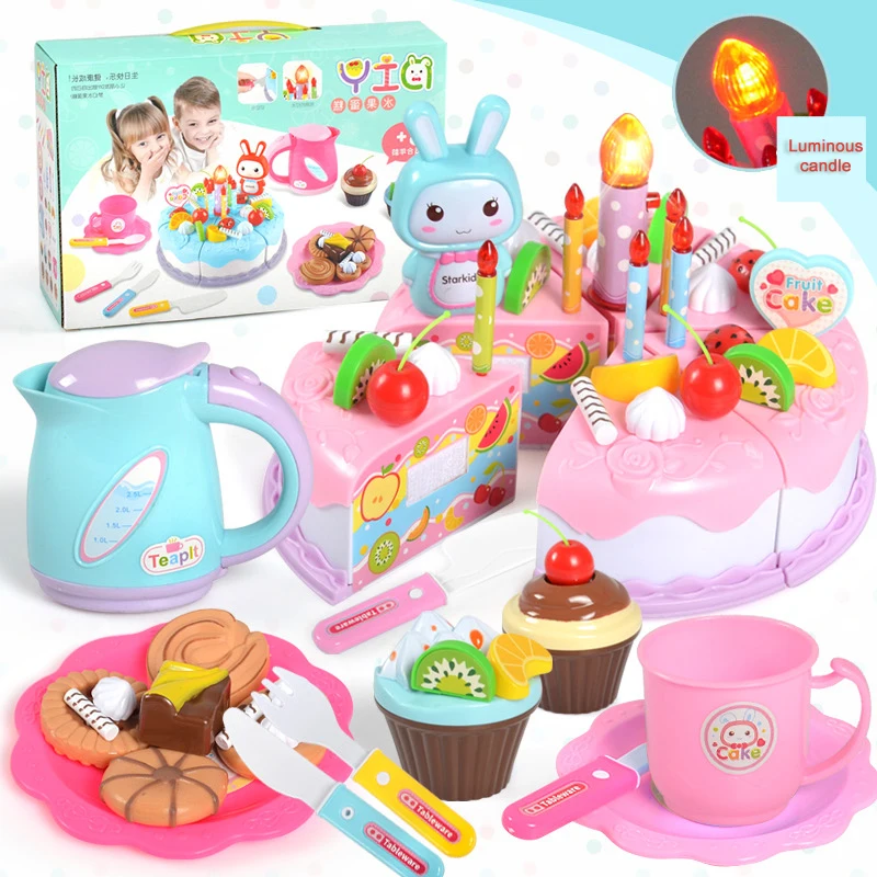 Игрушки для кухни пирожные игрушка сделай сам торта ролевые игры фрукты резки