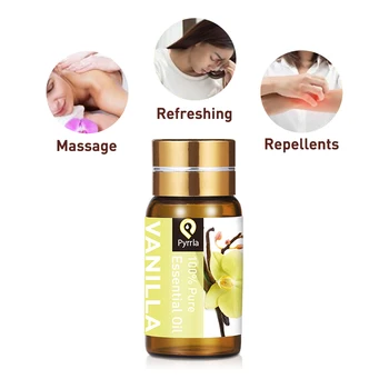 

Pyrrla 5ML Pure Essential Oils Remove Fatigue By Humidifier Aromatherapy Machine Vanilla Oil Rosemary Lemon Peppermint Massage