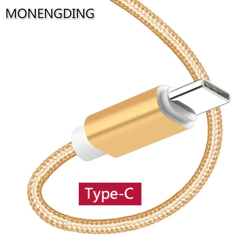 

Nylon Braided Type C Cable For Xiaomi 2A Fast Charging Cable For Samsang For Huawei Sony LG Data Cables 1m Android Phone Line