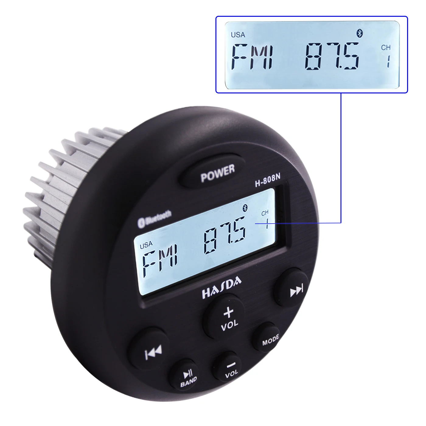 Guzare Водонепроницаемый морской аудио Bluetooth стерео радио FM AM приемник Автомобильный mp3 плеер для лодки яхты ATV UTV RV мотоцикл