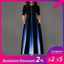 Элегантное вечернее платье макси, женское платье с рукавом средней длины, с цветочным рисунком, до щиколотки, женское черное летнее платье, ТРАПЕЦИЕВИДНОЕ длинное платье, женское платье