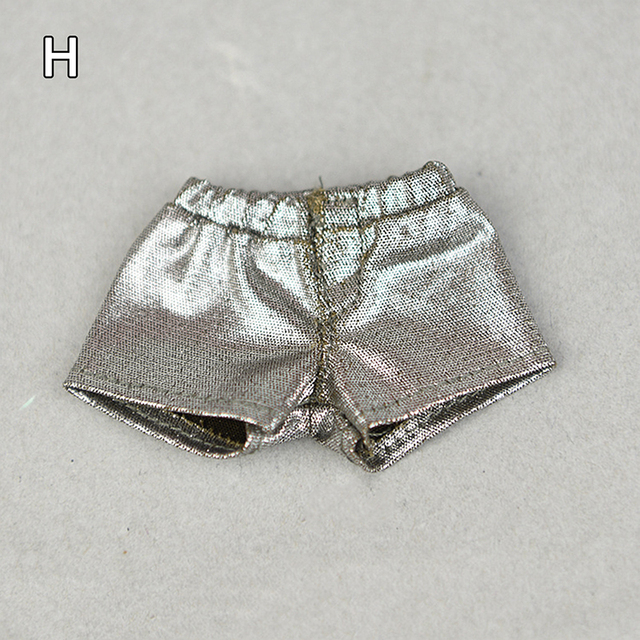 Denim Jeans Leather Shorts For Barbiee Doll Clothes Outfits Trousers For Blythe 1/6 Dolls Accessories Kids Toys