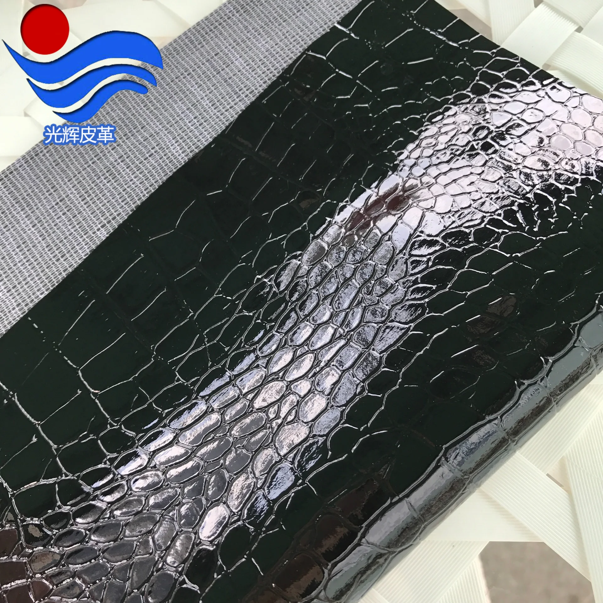 91 см* 137 см ПВХ кожа аллигатора ткань синтетическая кожа для DIY ручной работы шитье одежды аксессуары поставки Подарочная коробка Упаковка