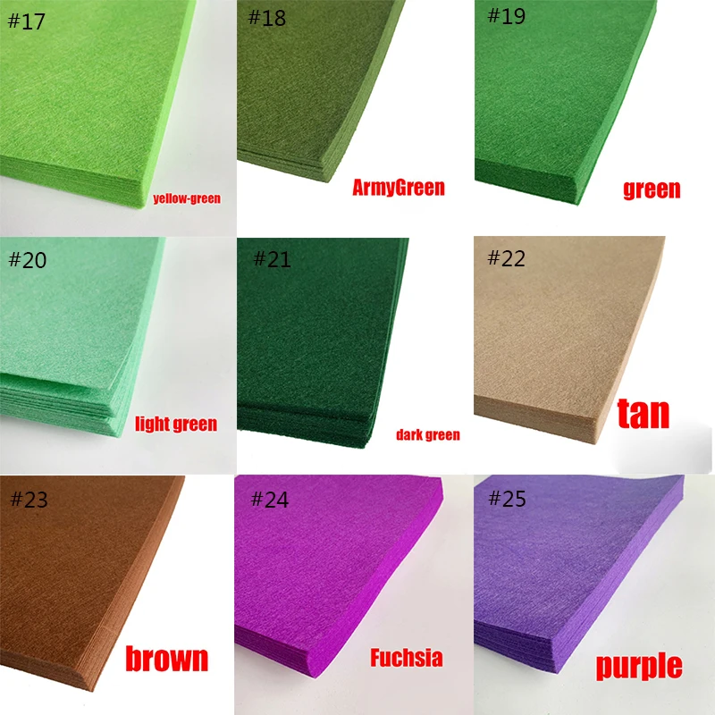 Pls leave the number 5 м/3 м/1 м ручной работы нетканый материал DIY игрушки подарок красочные ручной Войлок Ткань полиэстер скатерть квадратный ручной работы выставка - Цвет: Pls leave the number