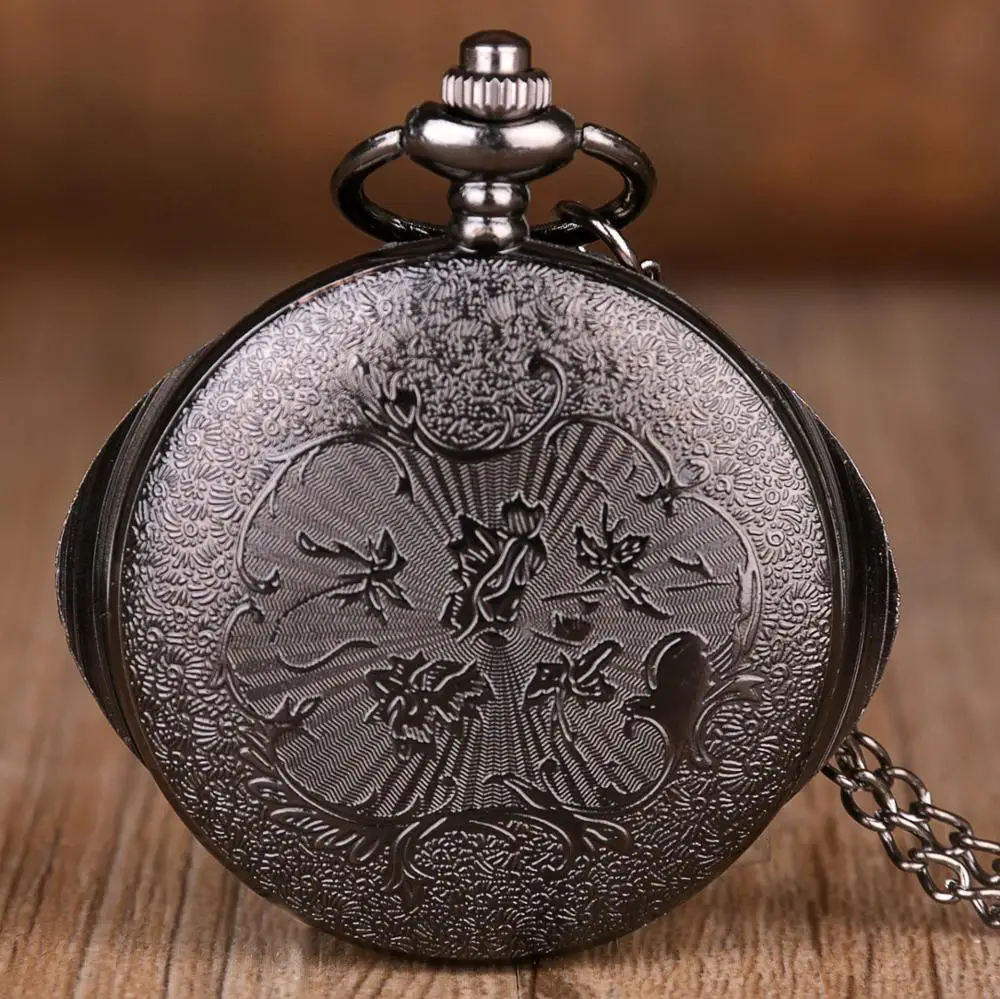 10pcs New Classic Movie Theme Eye Shape Hunter Quartz Pocket Watch Dragon Eyes Wolf Necklace Chain Pendant Gifts for Unisex