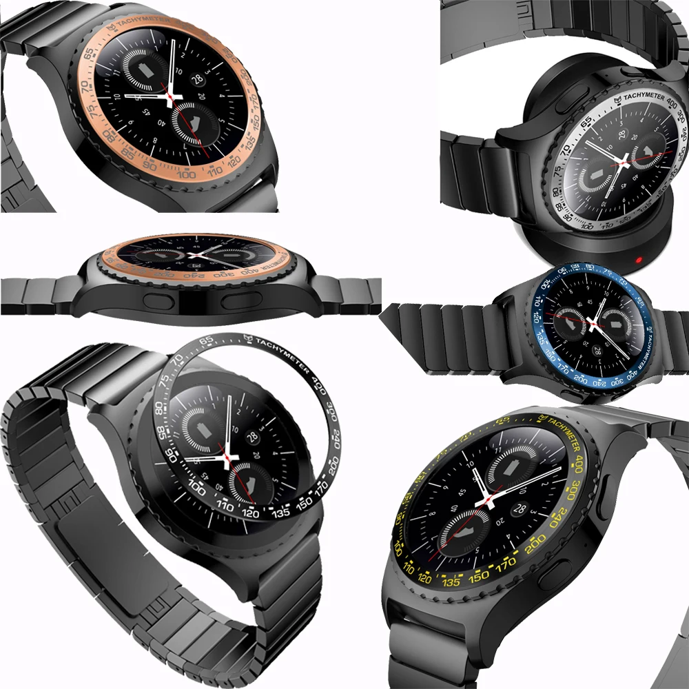 

Новинка, спортивная мода, подходит для Samsung Gear S2, классические часы Galaxy 42 мм, новое кольцо, рамка, защита от царапин, металл