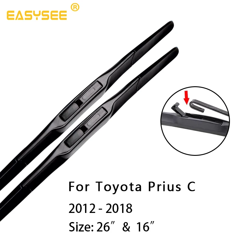 Ветровое стекло стеклоочистителей для Toyota Prius C подходящий крючок 2"& 16" 2012 2013