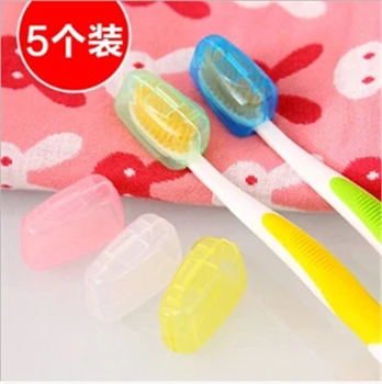 

5Pcs/set Portable Toothbrush Head Case Box Travel Hotel Tooth Brush Cap Cover Holder Outdoor Hiking Camping Toothbrush Protector