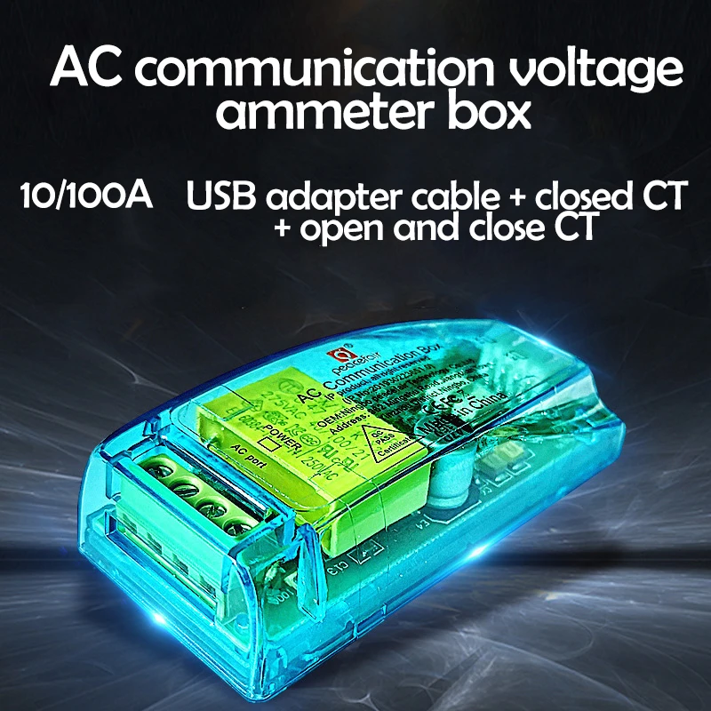

AC Communication Box Power Energy Watt Meter Volt Amp PF Frequency Kwh Voltmeter TTL Modbus-RTU
