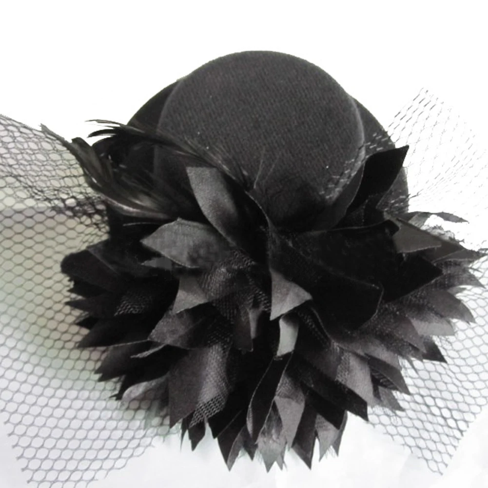 Заколки для волос Ladys Mini Top Hat cap кружевная Очаровательная заколка для волос аксессуар для костюма