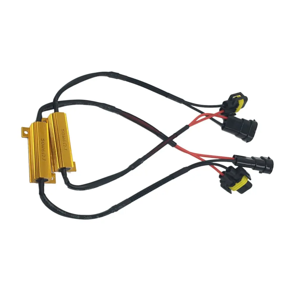 DC12V 50 Вт H8 H11 светодиодный противотуманный свет комплект жгута проводов светодиодная противотуманная фара линия набор автомобильное транспортное средство автомобиль модификации аксессуары