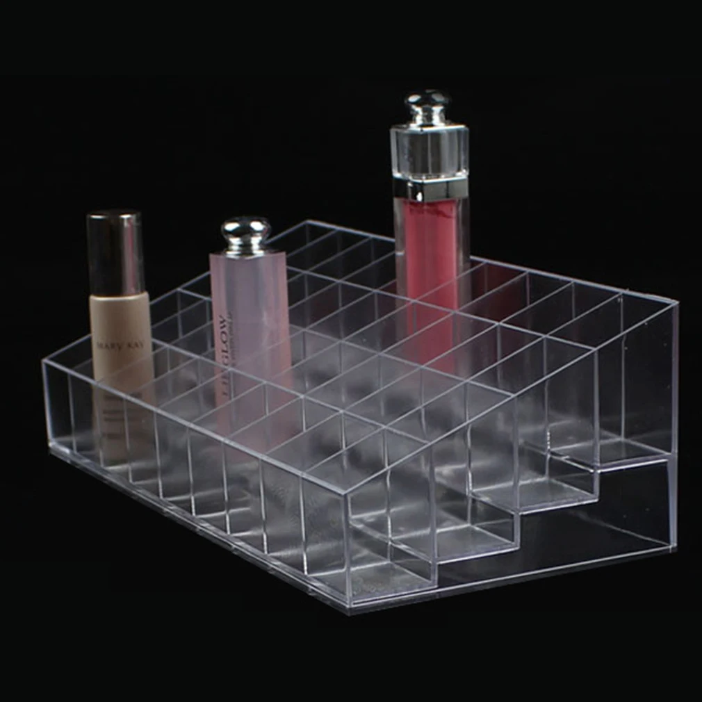 Прозрачный многофункциональный чехол-подставка для губной помады для дома и спальни, косметический Органайзер для инструментов, пластиковая коробка