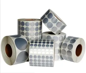 

SIVLER Thermal Transfer Labels 18 Sizes round PET barcode adhesive sticker Waterproof Tear-proof oil-proof PET sticker Label