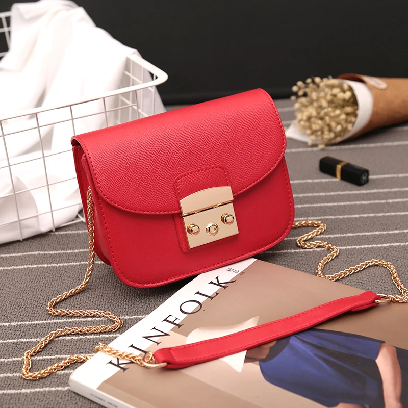 Роскошные сумочки через плечо, сумки для женщин, bolsos mujer, кошелек, клатч, сумка на плечо, основная Женская сумка, женская маленькая сумка - Цвет: red
