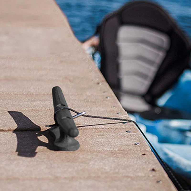 

Nylon Cleats Boat Dock Kayak Black W/Fasteners Pack Of 4