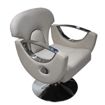 

New Net Red Barber Shop Chair Stainless Steel Handrail Simple Modern Can Be Put Down Hair Salon Special Hairdressing Chair