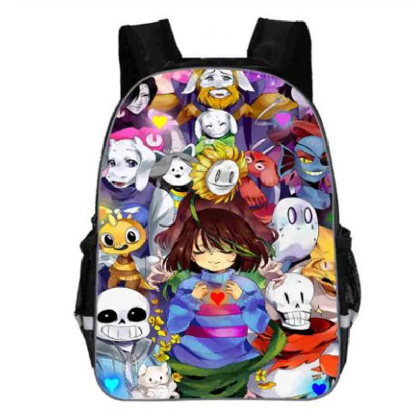 

2020 Undertale Backpack 3D printing Cartoon Backpack 11-inches 13-inches 16-inches Unisex Children Kids Schoolbag