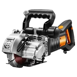 Scie circulaire électrique 5500W, 220V/110V, Machine à découper les rainures en acier et béton, Machine à rainurer 5000r/min 