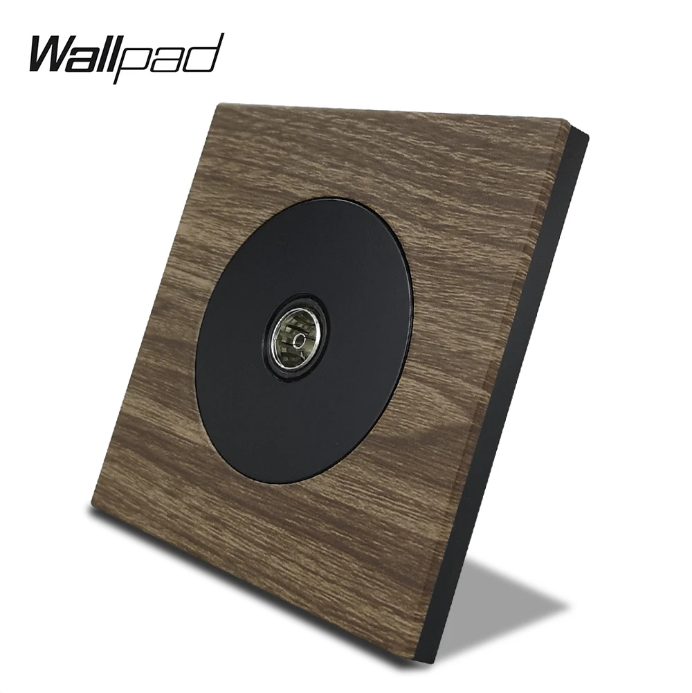 Wallpad L6 Подлинная древесина Панель ТВ телевизионное гнездо стены проводки выхода