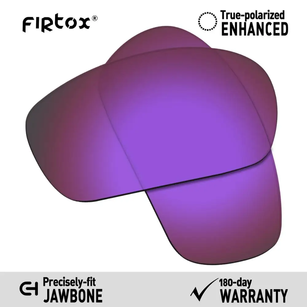 Firtox True UV400 поляризованные Сменные рассеиватели для-Oakley Jawbone Солнцезащитные очки(несовместим объектив только)-несколько Цвета - Цвет линз: Purple-Polarized