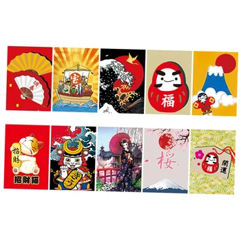 

10 Pieces Japanese Style Curtains Bunting Flags Sushi Banners in Pongee Polyester for Restaurant, Home, Outdoor Decoration