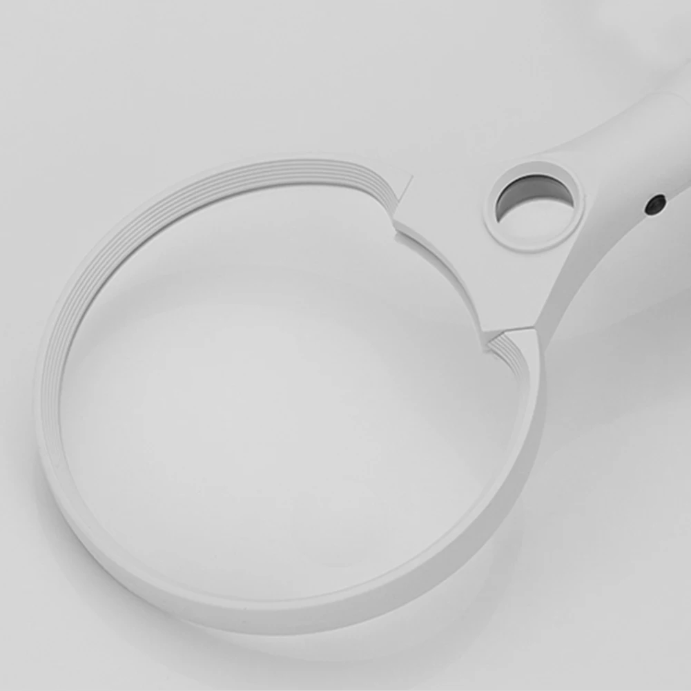 3 Mirrors 3 LED 137 Mm Optical Map Jewelry With Light Portable Magnifying Glass Reading Magnifier Handheld Pocket Lens Newspaper