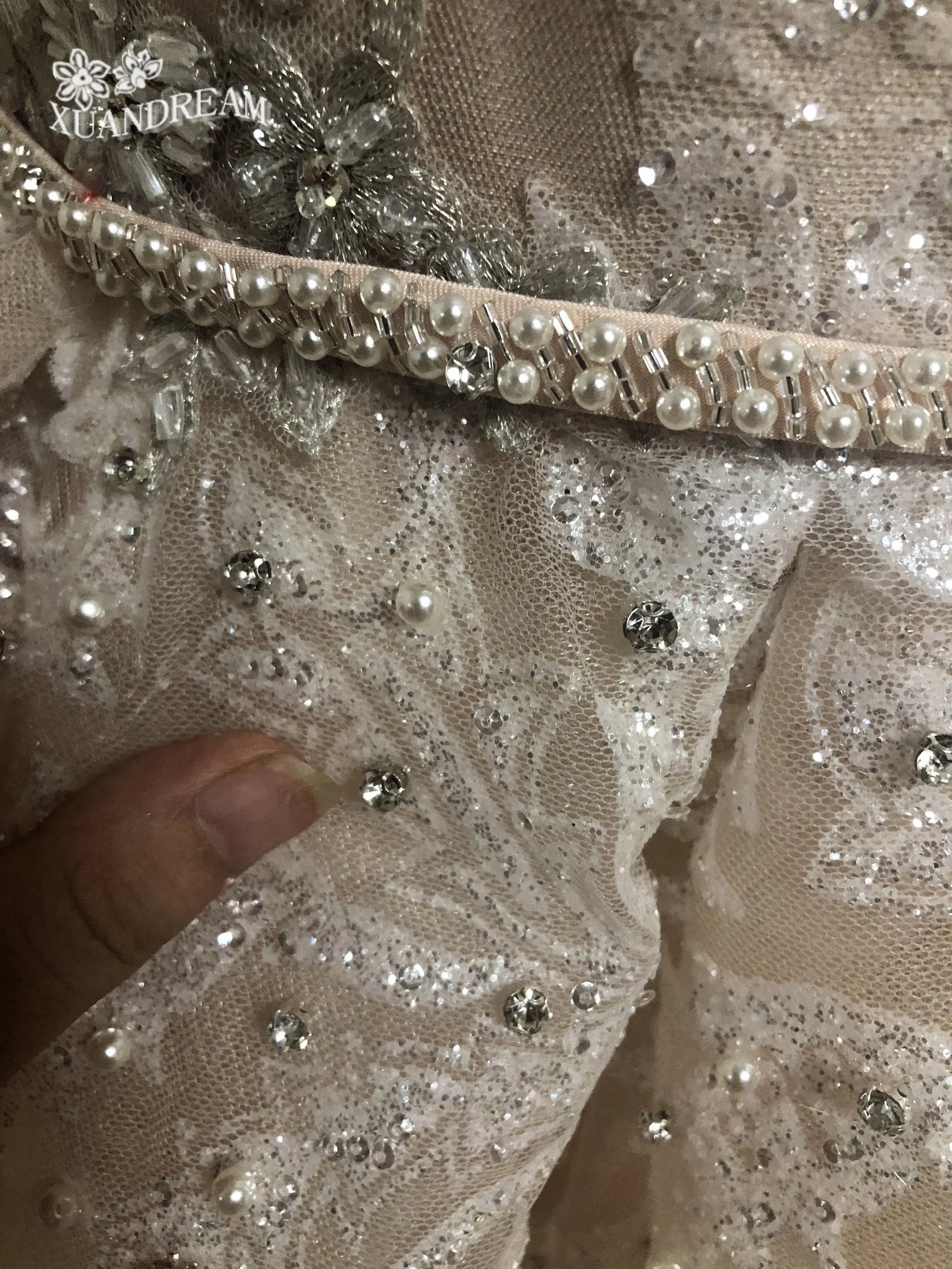 Вечернее платье из перьев abiti da cerimonia robe longue элегантная Пышная юбка блестящие свадебные вечерние платья для вечерние XD-046