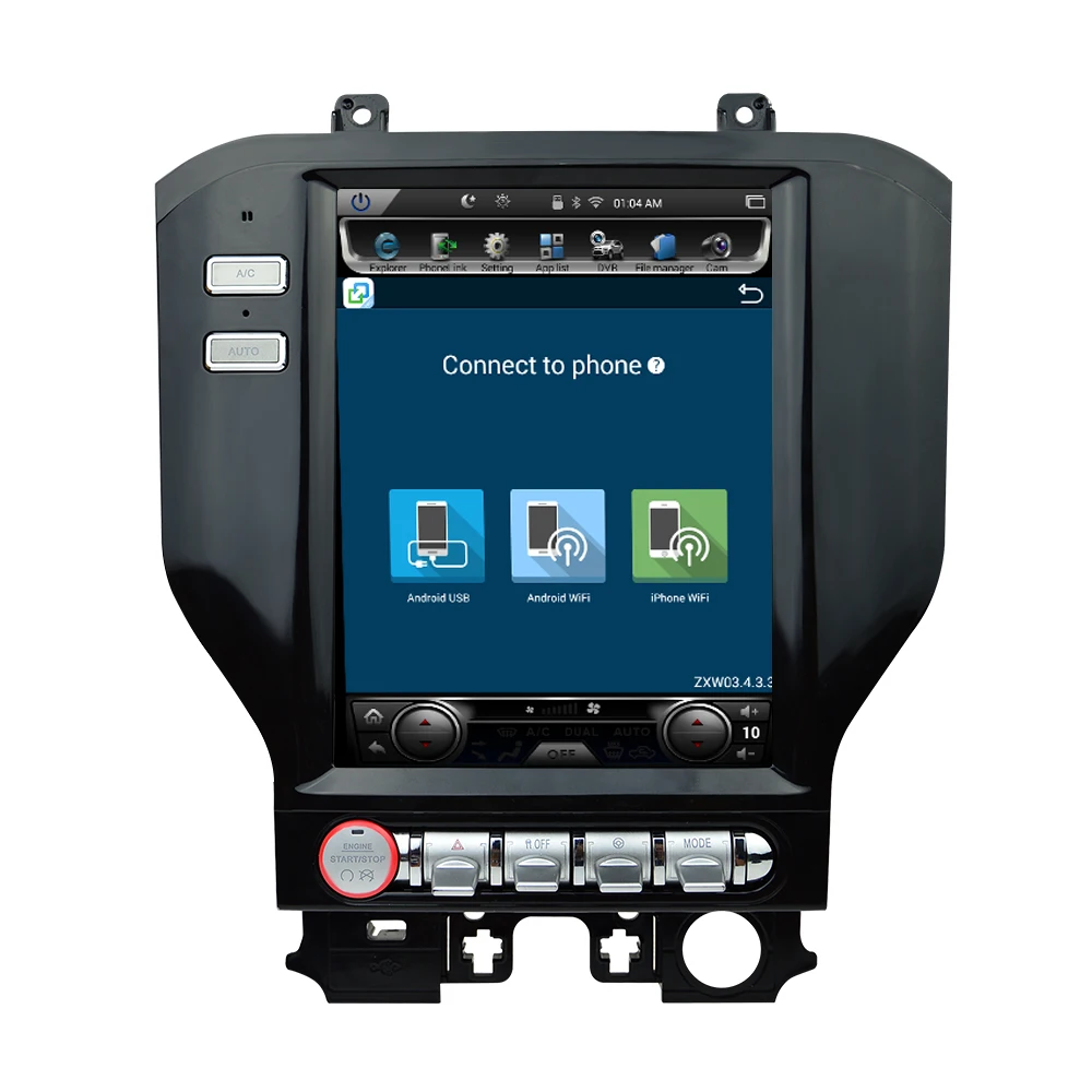 Автомагнитола 32 Гб ПЗУ мультимедийный плеер на Android с вертикальным экраном 10 4