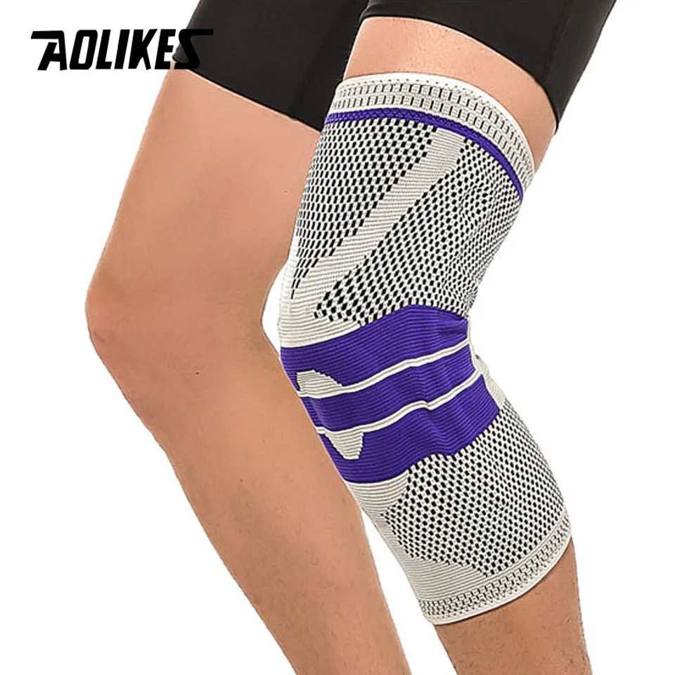 AOLIKES 1PCS Basketball Support Silicon Padded Kneepad Knee Pads