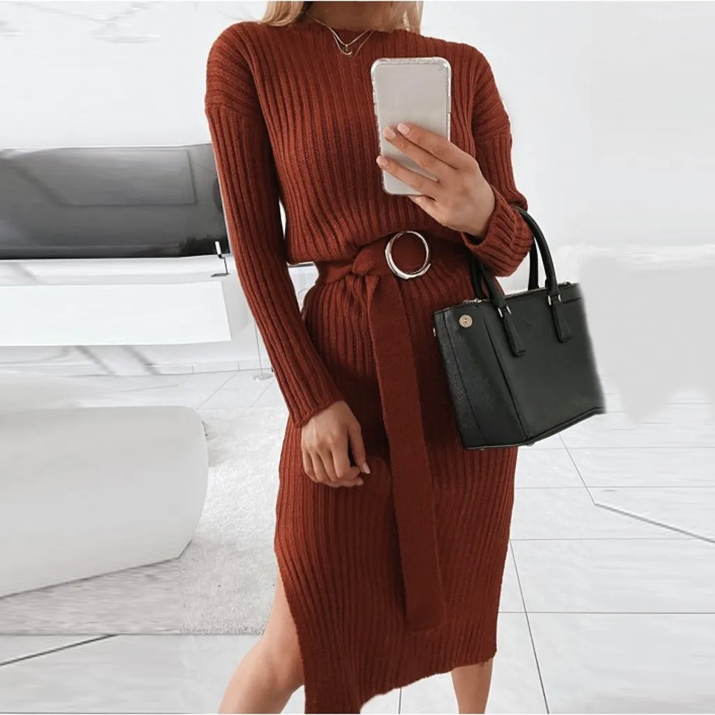 Dress Women's Dress Sexy & Club Dress Casual Long Sleeve O-Neck Womens Dresses For Celebrations And Parties