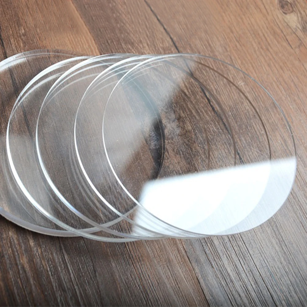 1PCS 3mm Clear Cast Acrylic Circle Cake Decor Discs Blank Plexiglas Boards DIY Supplies