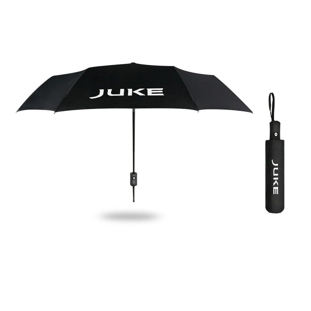 Car Logo Umbrella Fashion Sun Rain Outdoor Beach Automatic Umbrella For Nissan Juke Car Fully Windproof Folding Waterproof Bumbershoo Accessories
