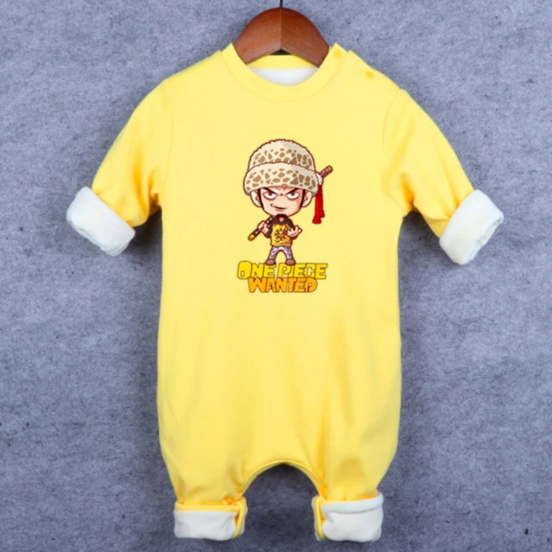 Одна деталь Luffy, franky измельчитель зимние утепленные комбинезоны из хлопка для маленьких мальчиков и девочек Детский костюм спортивный костюм теплая одежда SA2185