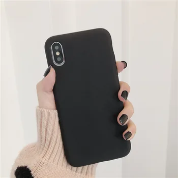 

Simple pure color iphone11Pro mobile phone case for XsMax liquid silicone anti-fall protective cover 07205